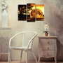 Wallity 3PATDACT-26 Lienzo Decorativo Iluminado con LED de 3 Piezas